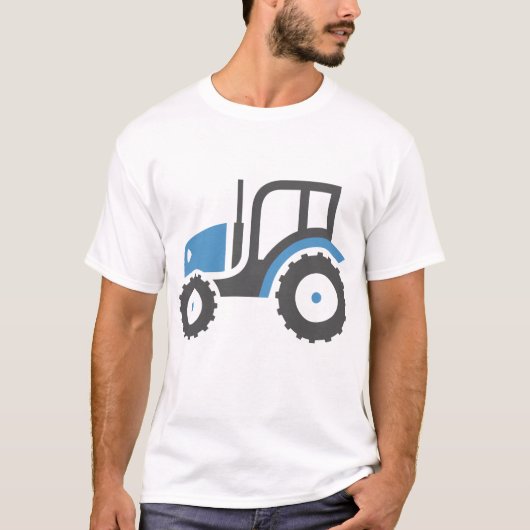Graublauer Traktor T-Shirt (Vorderseite)