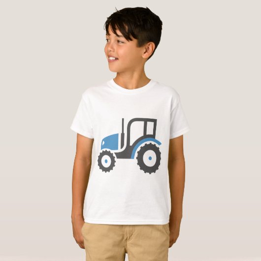 Graublauer Traktor T-Shirt (Vorne ganz)
