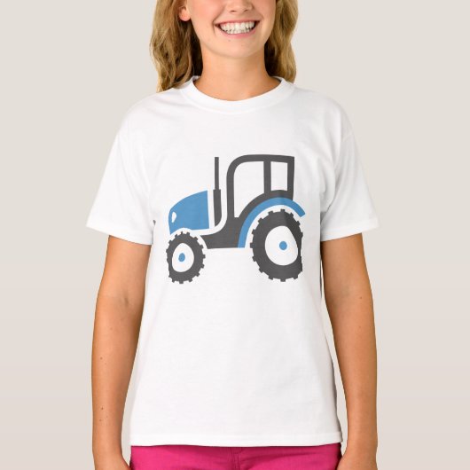 Graublauer Traktor T-Shirt (Vorderseite)