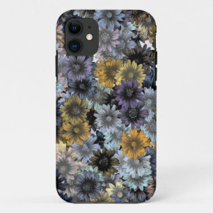 Graublaues Blumenmuster Case-Mate iPhone Hülle