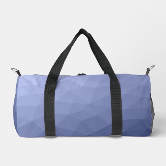 Graublaues geometrisches Muster Duffle Bag (Vorderseite)