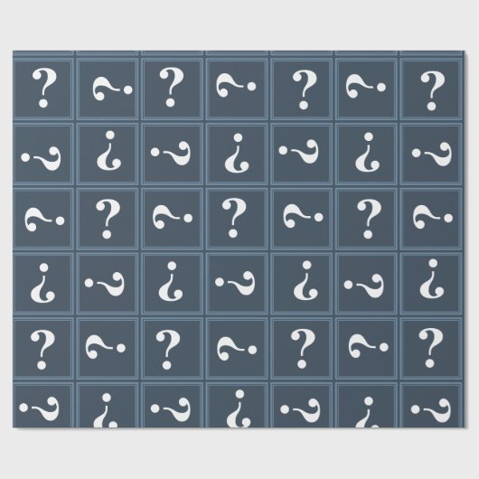 Graublaues Mysterium Geschenkpapier (Flach)