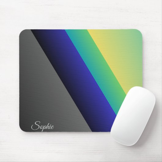 Graublaugrüne Abstrakte Maus Pad Mousepad (Mit Mouse)