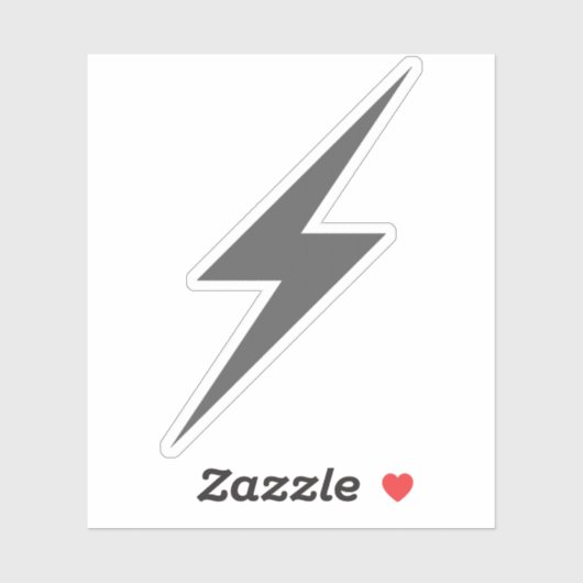 Graublitz aus Power Aufkleber (Blatt)