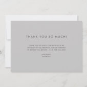 Graublock | Foto Graduate Vielen Dank Einladung (Rückseite)