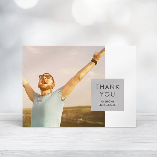 Graublock   Foto Graduate Vielen Dank Einladung
