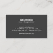 Graublöcke Betonbau Visitenkarte (Rückseite)