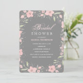 Graublume Einladung (Stehend Vorderseite)