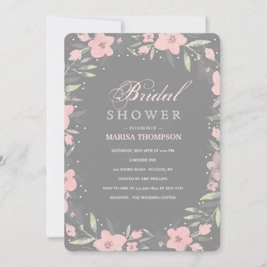 Graublume Einladung (Vorderseite)