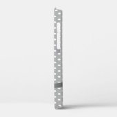 Graubogen und Gänseblümchen auf Polka-Punkten Case-Mate iPhone Hülle (Rückseite / Links)