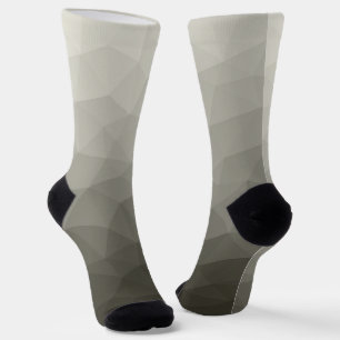 Graubrauer Lichtarmee-Gradient geometrisches Netz Socken