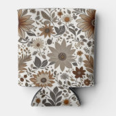 Graubraun-Ahorn-Blätter Herbsthochzeit Dosenkühler (Vorderseite)