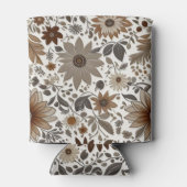 Graubraun-Ahorn-Blätter Herbsthochzeit Dosenkühler (Rückseite)