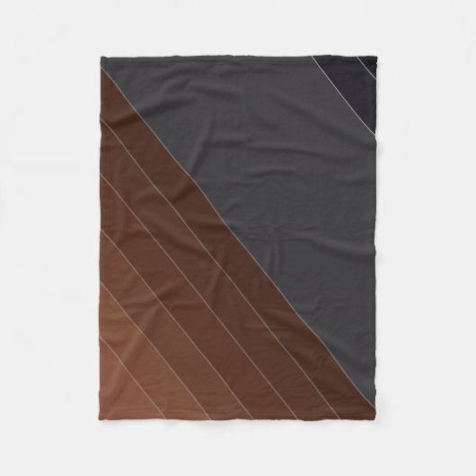 Graubraun, grau, braun fleecedecke (Vorderseite)