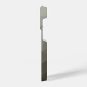 Graubraun-Licht-Armee Gefälle geometrische Netz iPhone Hülle (Linke Seite)