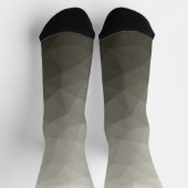 Graubraun-Licht-Armee Gefälle geometrische Netz Socken (Oben)