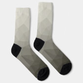 Graubraun-Licht-Armee Gefälle geometrische Netz Socken (Rechts)