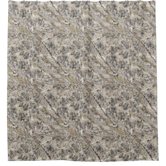 Graubraun-Marmor Stone Aussehen Dusche Vorhang (Vorderseite)