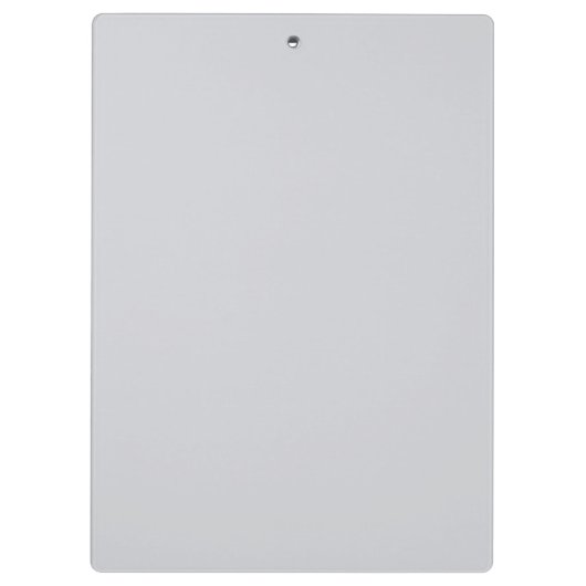 Graubraun moderner minimalistischer personalisiert klemmbrett (Rückseite)