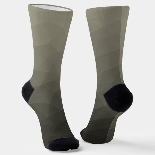 Graubraune militärische Gefälle Socken (Gewinkelt)