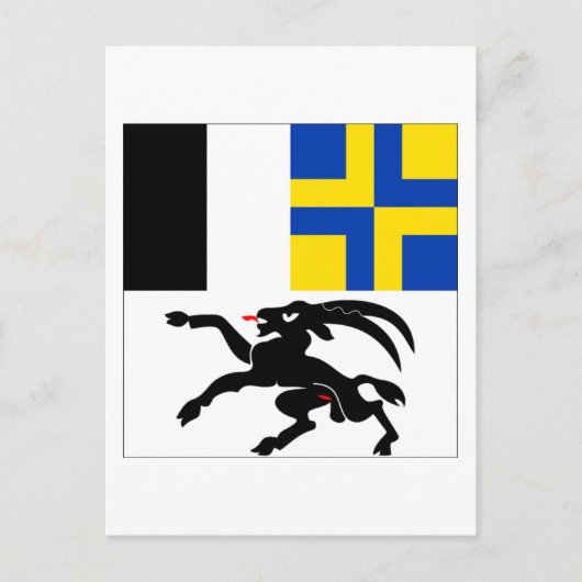 Graubuenden Flag Postkarte (Vorderseite)