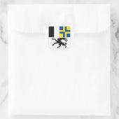 Graubuenden Flag Runder Aufkleber (Tasche)