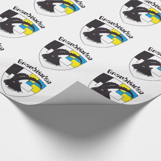 Graubuenden Schweiz Geschenkpapier (Ecke)