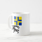 Graubunden, die Schweiz-Flagge Kaffeetasse (Vorderseite Links)