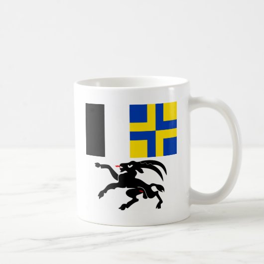Graubunden, die Schweiz-Flagge Kaffeetasse (Rechts)