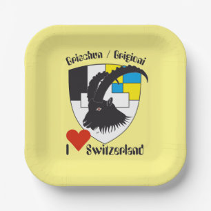 Graubünden, Grigioni, Grischun Pappteller