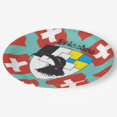 Graubünden, Grigioni, Grischun Pappteller (Schrägansicht)