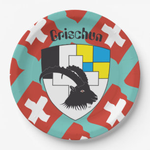 Graubünden, Grigioni, Grischun Pappteller