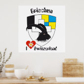 Graubünden Grigioni Grischun Poster (Küche)