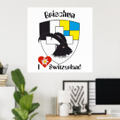 Graubünden Grigioni Grischun Poster (Heimbüro)