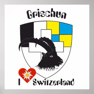 Graubünden Grigioni Grischun Poster