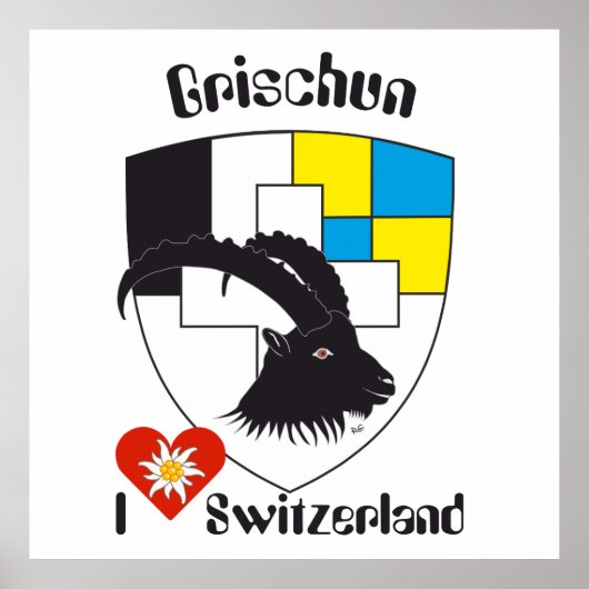 Graubünden Grigioni Grischun Poster (Vorne)