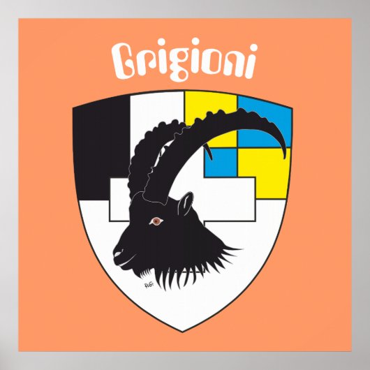 Graubünden Grigioni Grischun Poster (Vorne)