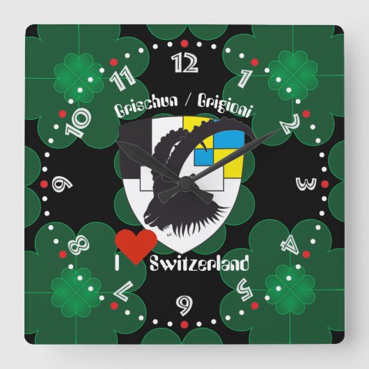 Graubünden Grischun Grigioni Schweiz Svizra Uhr (Vorderseite)