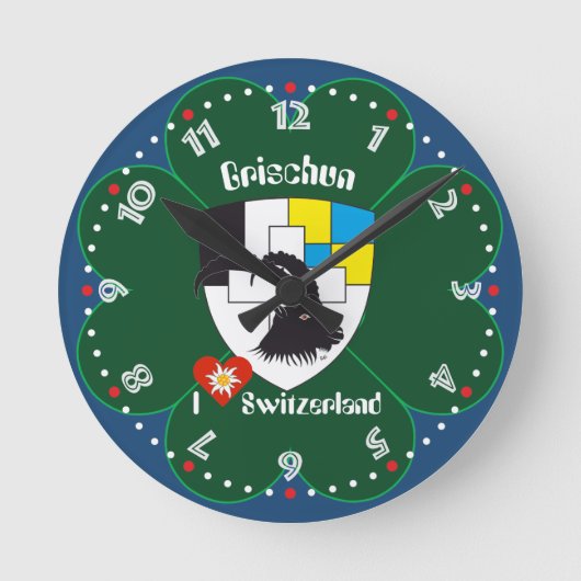 Graubünden Grischun Grigioni Schweiz Svizra Uhr (Vorderseite)