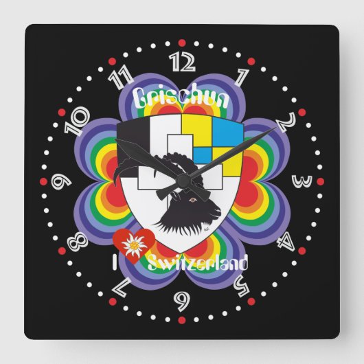 Graubünden Grischun Grigioni Schweiz Svizra Uhr (Vorderseite)