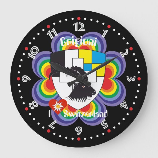 Graubünden Grischun Grigioni Schweiz Svizra Uhr (Vorderseite)