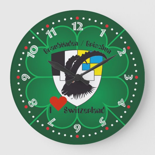 Graubünden Grischun Grigioni Schweiz Svizra Uhr (Vorderseite)