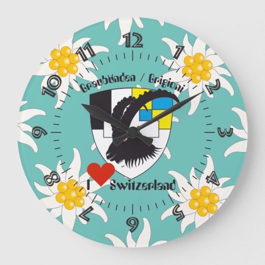 Graubünden Grischun Grigioni Schweiz Svizra Uhr (Vorderseite)