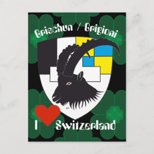 Graubünden Grischun Schweiz Suisse Postkarte