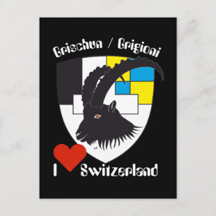 Graubünden Grischun Schweiz Suisse Postkarte