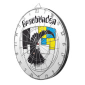 Graubünden Schweiz Dartscheibe (Vorderseite rechts)