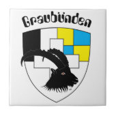 Graubünden Schweiz Fliese (Vorderseite)