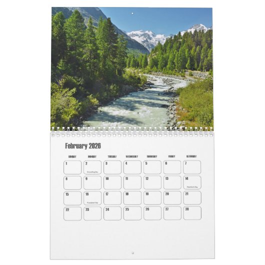 Graubünden-Schweiz-Kalender Kalender (Feb 2026)