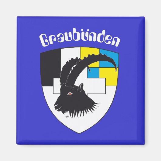 Graubünden Schweiz Magnet (Vorne)