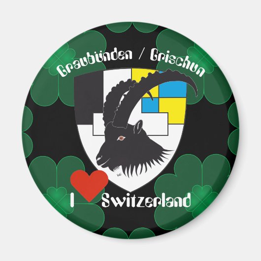 Graubünden Schweiz Magnet (Vorne)